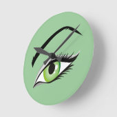 eye-149673 BEAUTY MODE MAKEUP SALON eye, groen Ronde Klok (Hoek)
