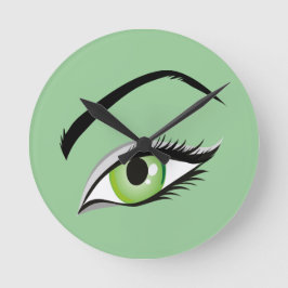 eye-149673 BEAUTY MODE MAKEUP SALON eye, groen Ronde Klok