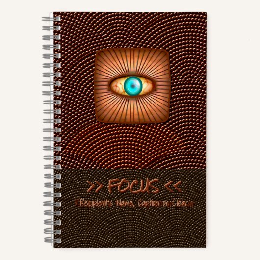 Eye Am Watching You FOCUS - gepersonaliseerd Notitieboek (Voorkant)