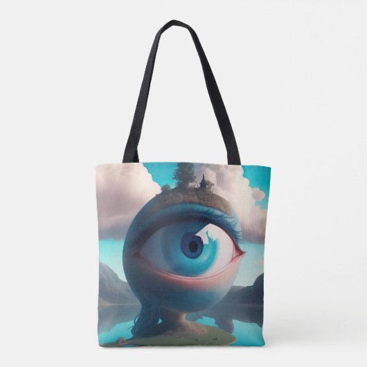 EYE AM WATCHING YOU TOTE BAG (Achterkant)