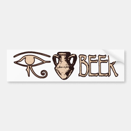 Eye Amphora Beer Bumpersticker (Voorkant)