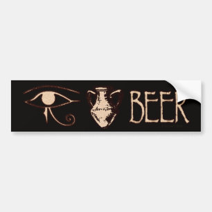 Eye Amphora Beer Bumpersticker