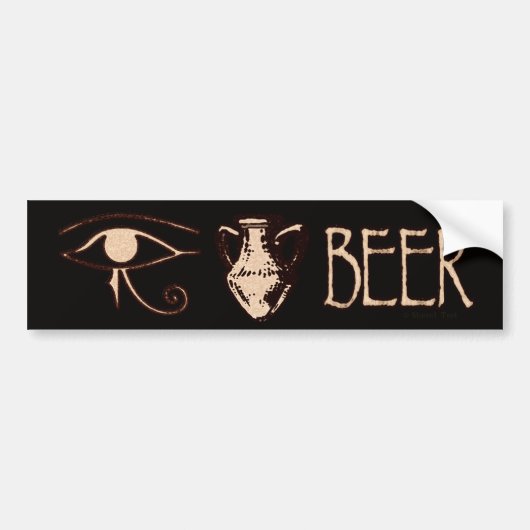 Eye Amphora Beer Bumpersticker (Voorkant)