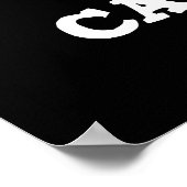 Eye Caramba Funny Mexican Pun Dark BG Poster (Hoek)