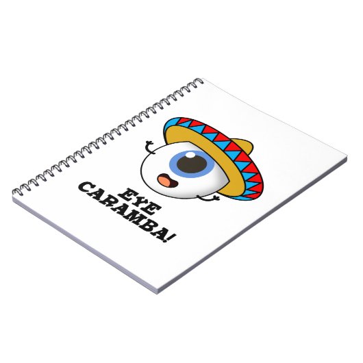 Eye Caramba Funny Mexican Pun Notitieboek (Linkerzijde)