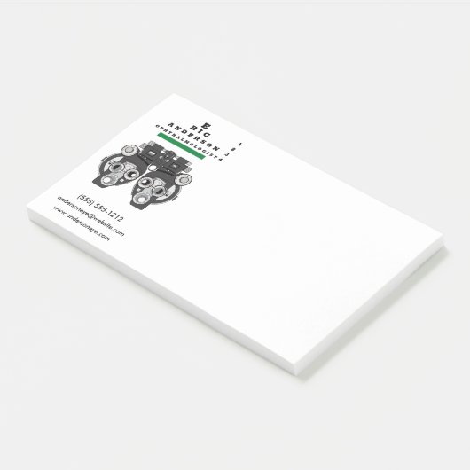 Eye Care Specialist Phoropter Post-it® Notes (Schuin)