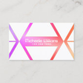 Eye Catcher Colorful met White Geometric Stylish Visitekaartje (Voorkant)