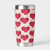 Eye Catching Apple Pattern Insulated Drink Tumbler Geïsoleerde Drinkbeker (Voorkant)