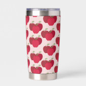 Eye Catching Apple Pattern Insulated Drink Tumbler Geïsoleerde Drinkbeker (Achterkant)