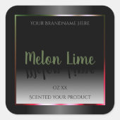 Eye Catching Black White Product Packaging Labels (Voorkant)