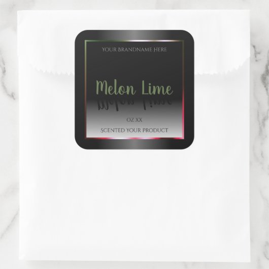 Eye Catching Black White Product Packaging Labels (Tas)