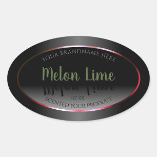 Eye Catching Black White Product Packaging Labels