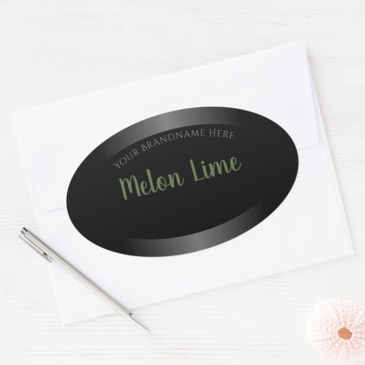 Eye Catching Black White Product Packaging Labels (Envelop)