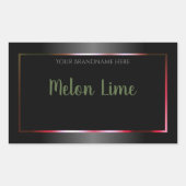 Eye Catching Black White Product Packaging Labels (Voorkant)