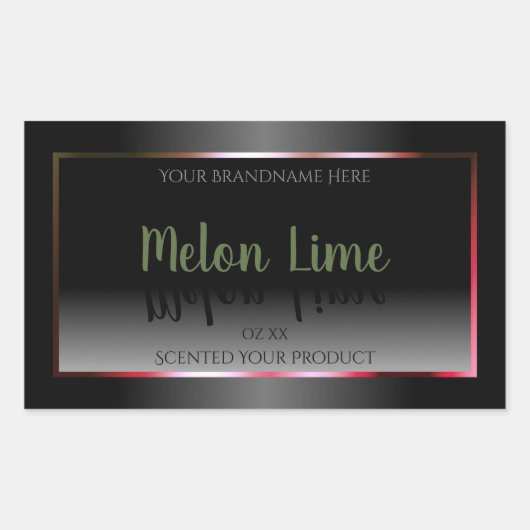 Eye Catching Black White Product Packaging Labels (Voorkant)