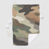 Eye Catching Camouflage Print Stylish Golfhanddoek (Insitu)