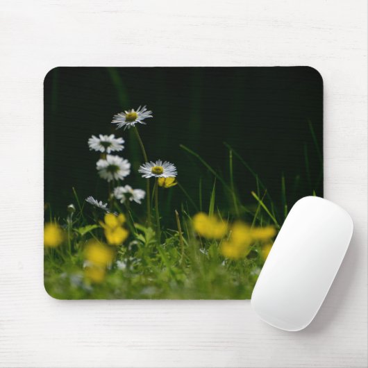 Eye Catching Daisy Flower Mouse Pad for Office Com Muismat (Met muis)