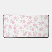 Eye Catching Deep Pink Floral Pattern Large Bureaumat (Voorkant)