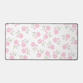Eye Catching Deep Pink Floral Pattern Large Bureaumat