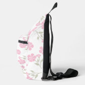 Eye-Catching Deep Pink Floral Pattern Stylish Sling Bag (Rechts)
