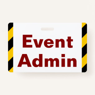 Eye-Catching "Event Admin"-badge Badge