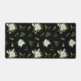 Eye Catching Floral Pattern Classic Black Bureaumat
