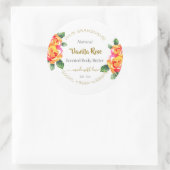 Eye Catching Gold en White Floral Product Labels (Tas)