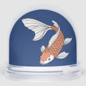 Eye-Catching Gold Fish Snow Globe Decor Sneeuwbol (Achterkant)
