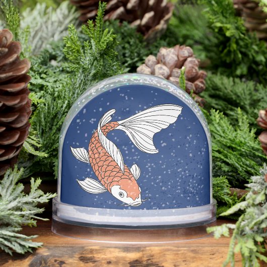 Eye-Catching Gold Fish Snow Globe Decor Sneeuwbol (Winter)