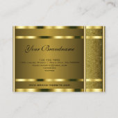 Eye Catching Golden Snake Pattern Professional Visitekaartje (Achterkant)
