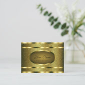 Eye Catching Golden Snake Pattern Professional Visitekaartje (Staand voorkant)