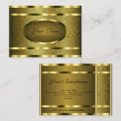 Eye Catching Golden Snake Pattern Professional Visitekaartje (Voorkant / Achterkant)