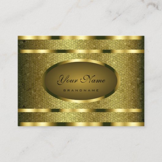Eye Catching Golden Snake Pattern Professional Visitekaartje (Voorkant)