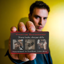 Eye-Catching Modern Barber in Red Black White