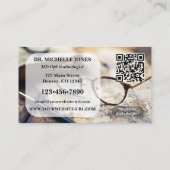 Eye Catching Ophthalmologist or Optometrist Visitekaartje (Achterkant)