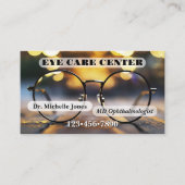 Eye Catching Ophthalmologist or Optometrist Visitekaartje (Voorkant)