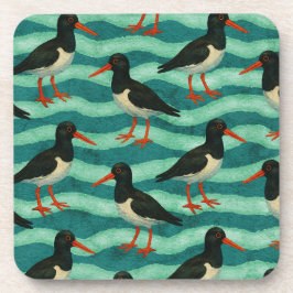 Eye Catching Oyster Catcher Bier Onderzetter