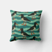 Eye Catching Oyster Catcher Kussen (Achterkant)