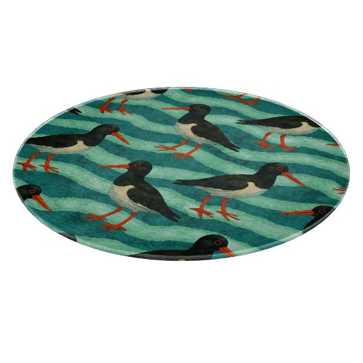 Eye Catching Oyster Catcher Snijplank (Hoek)