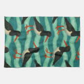 Eye Catching Oyster Catcher Theedoek (Horizontaal)