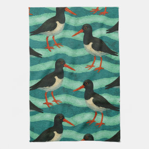Eye Catching Oyster Catcher Theedoek