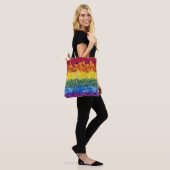 Eye Catching Pride Flower Collectie Canvas tas (Op model)
