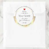 Eye Catching Product Packaging Labels White & Gold (Tas)