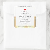 Eye Catching Product Packaging Labels White & Gold (Tas)