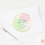 Eye Catching Product Verpakking Label Pastel Kleur (Envelop)