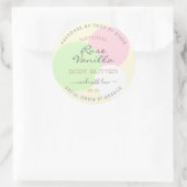 Eye Catching Product Verpakking Label Pastel Kleur (Tas)