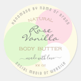 Eye Catching Product Verpakking Label Pastel Kleur