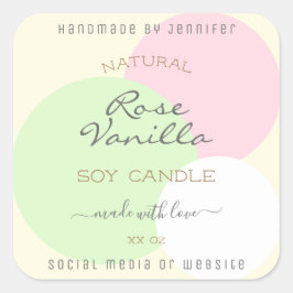 Eye Catching Product Verpakking Label Pastel Kleur