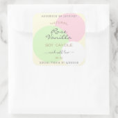 Eye Catching Product Verpakking Label Pastel Kleur (Tas)