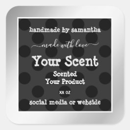 Eye Catching Product Verpakkingsetiketten Zilver L Vierkante Sticker